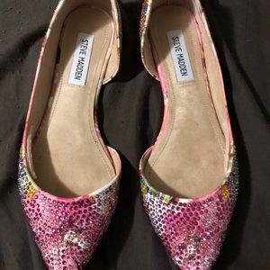 Steve Madden Elsa rhinestone flats